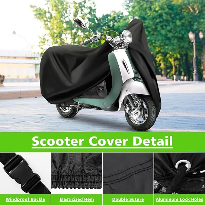 COVERVIN Scooter Waterproof Cover Outdoor, Moped Cover & Vespa Cover - Image 2