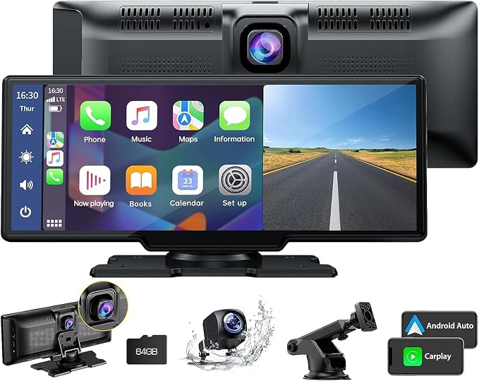 LAMTTO 9.26" Wireless Carplay and Android Auto by LAMTTO-Focusonyourdrivingexperience