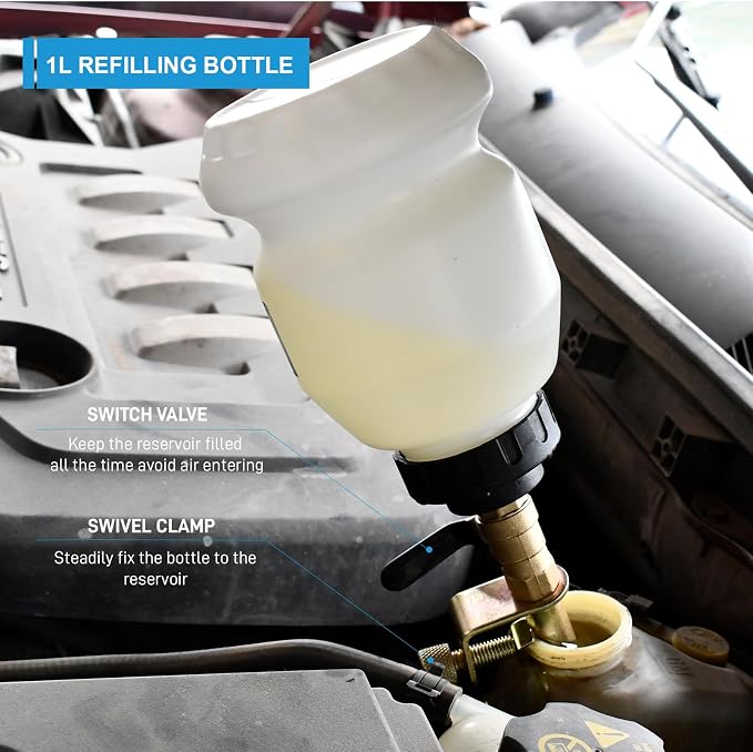4L Vacuum Brake Bleeder Kit, One Person Pneumatic Brake Bleeding Fluid - Image 4