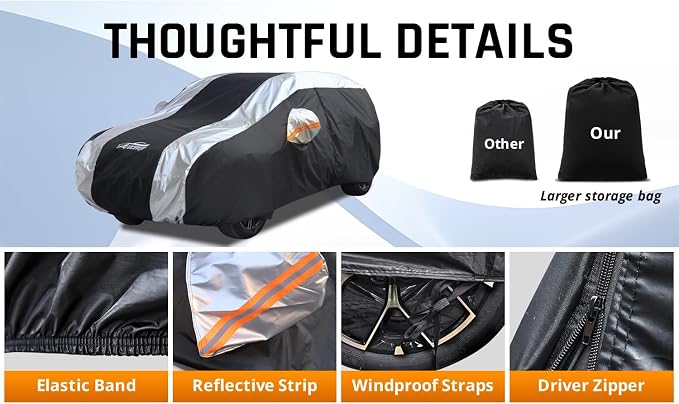 SUV Cover Waterproof All Weather Protection - Image 4