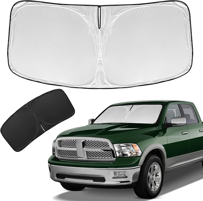 for Dodge RAM 1500 Sun Shade Sunshade Windshield Cover by ZOIBVCARSUNSHADE