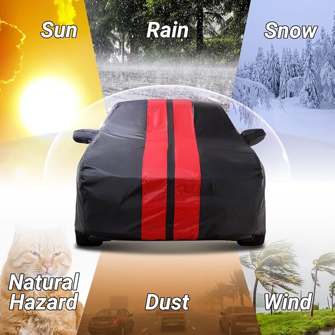 iCarCover Custom Car Cover for 2005-2025 Ford Mustang GT, Mach 1, V6 Waterproof - Image 6
