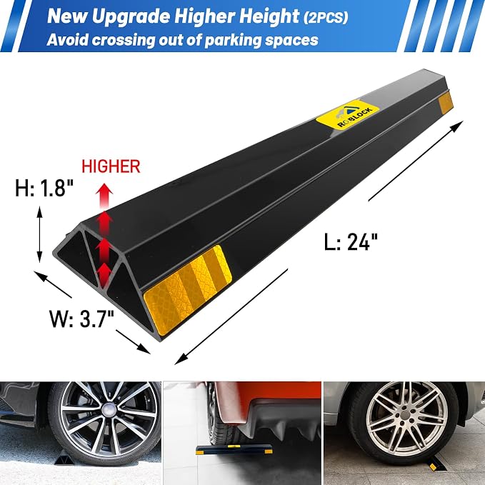 ROBLOCK 24" 2 Pcs Heavy Duty Parking Aid - Image 2