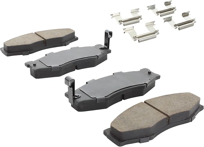 Premium Semi-Metallic Front Brake Pads Compatible - Image 2
