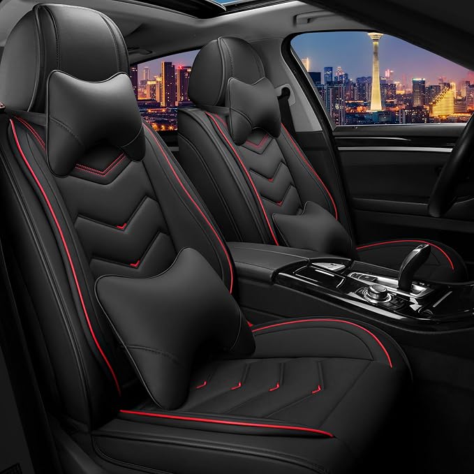 Car Seat Covers for Chrysler Pacifica 2004-2025, Stylish Sport Seat Cover by Unknown