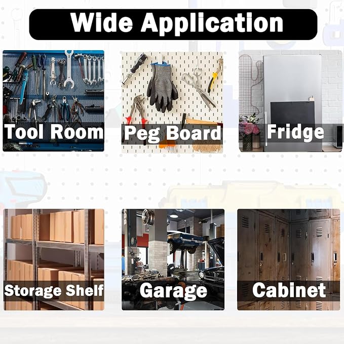 Heavy Duty Storage Magnetic Utility Hooks, Large Garage Magnet Hooks - Image 7