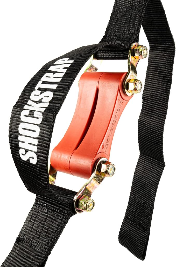 Ratchet Strap, 9’ x 2” Shock Absorbing Heavy Duty Tie downs - Image 2