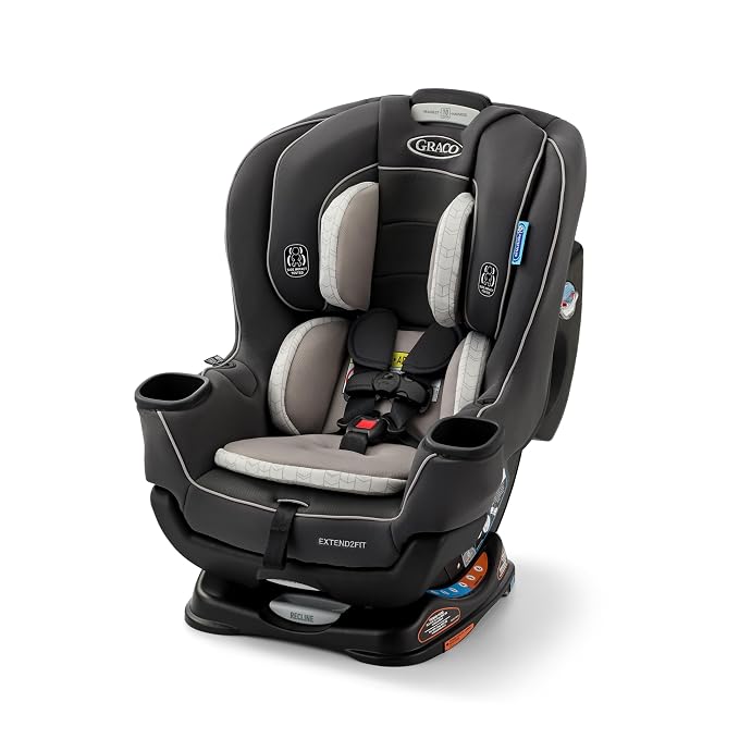 Graco Extend2Fit Convertible Baby Car Seat, Rear and Forward Facing, Adjustable by Graco