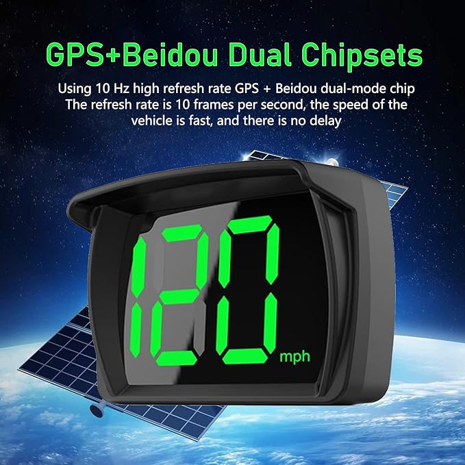 1 PC Speedometer HUD for Cars Trucks Motorcycles USB Plug & Play Digital MPH - Image 3