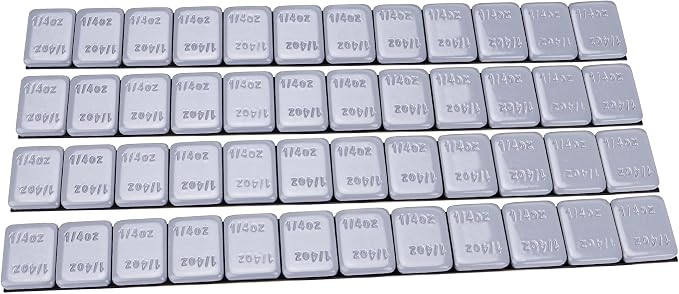 YIZBAP Wheel Weights Gray 1/4oz, 72 oz/Box, by YIZBAP