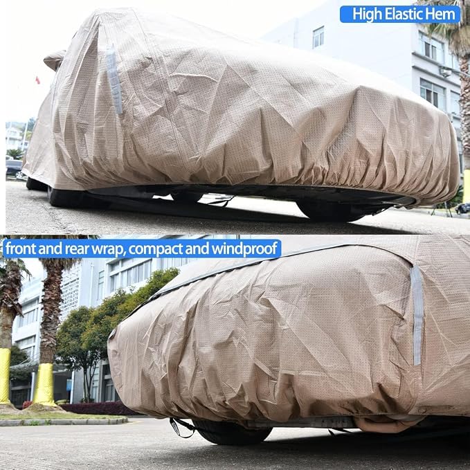 Tecoom Thick Shell Car Cover Waterproof All Weather - Image 7