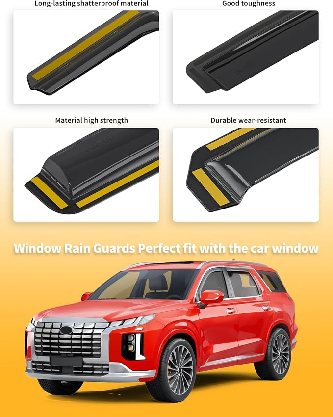 in-Channel Window Rain Guards Fit - Image 7