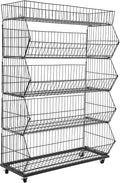 Retail Display Rack 5-Tier Market Merchandise Display Shelf Fruit Store Storage by Unknown
