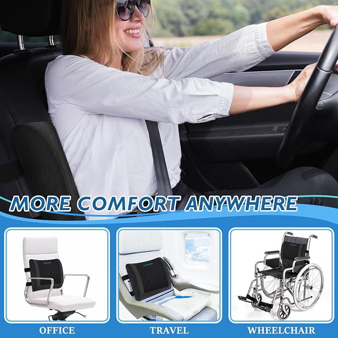 Lumbar Support Pillow for Office Chair Back Support Lumbar Pillow for Car - Image 7