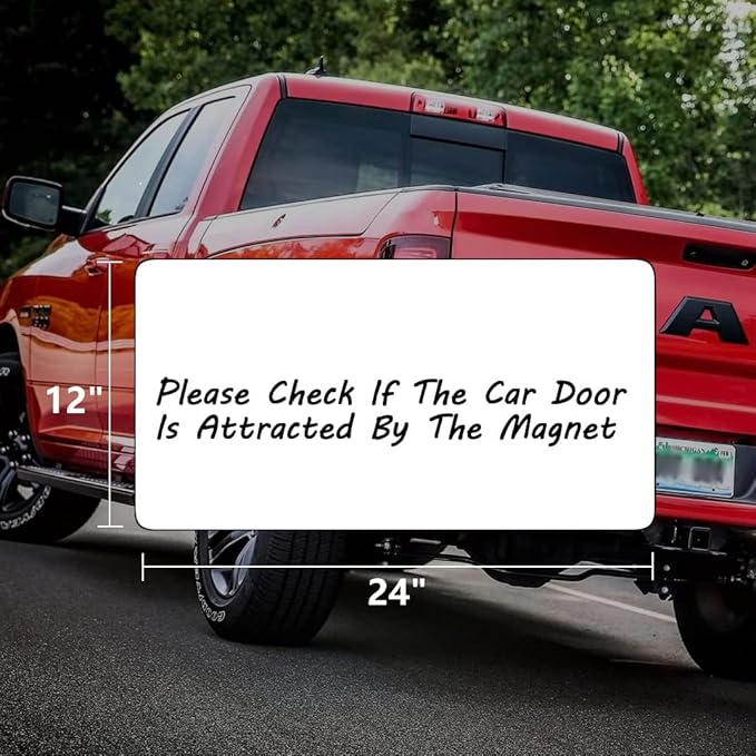 4 Pack Blank Car Door Magnet Sticker, Rounded Corners Magnetic Vehicle Sign - Image 2