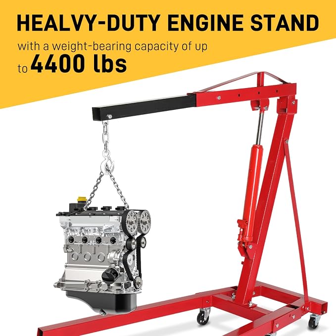 Engine Hoist 2 TON Folding Hydraulic Engine Motor Hoist Cherry Picker Shop - Image 6