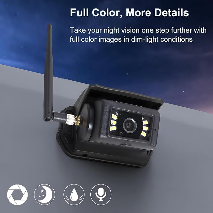 Haloview Byte Tango BT6 Touch RV Backup Camera Wireless 2.4G Digita FHD 1080P - Image 6