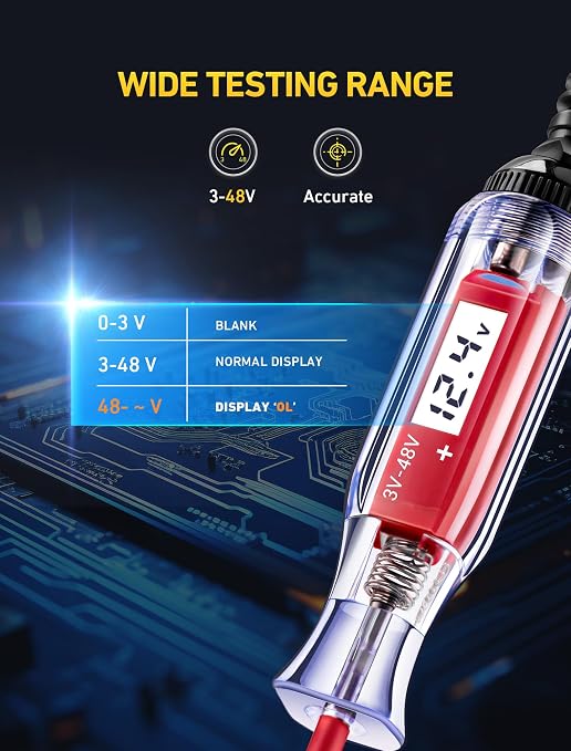 Heavy Duty 3-48V Automotive Circuit Tester - Image 3