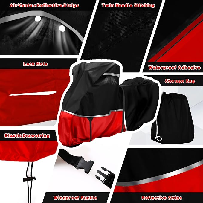 420D Trike Motorcycle Cover Suitable - Image 7