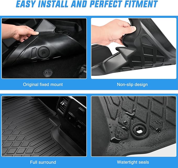 Nilight TPE Floor Mats for 2020 2021 2022 2023 2024 2025 Hyundai Palisade - Image 4