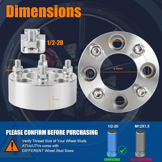 GAsupply 2” 4x4 Wheel Spacers Fits - Image 2