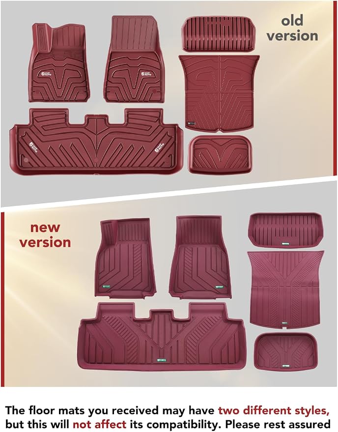 YHTAUTO Custom Fit Red Car Floor Mats - Image 2