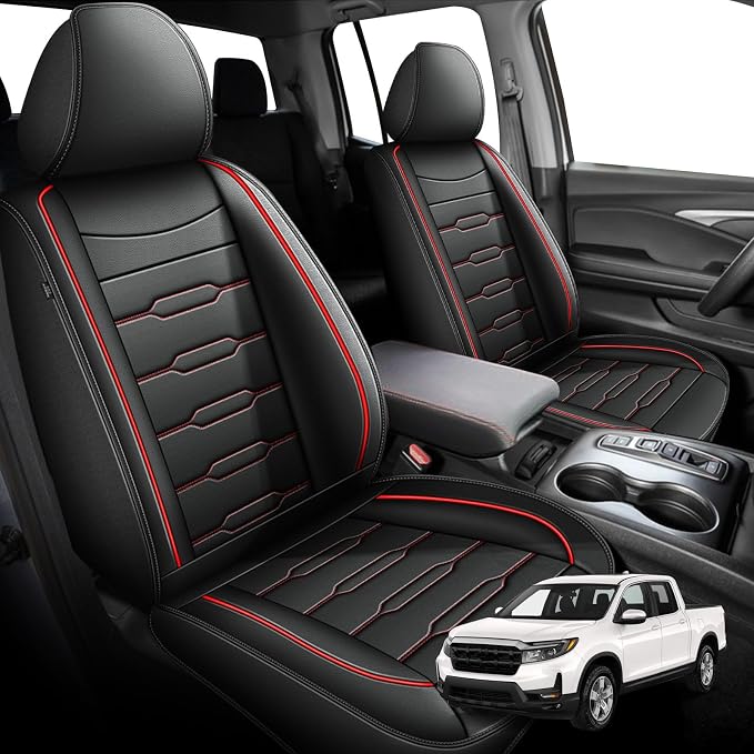 AOMSAZTO Seat Covers Fit for Honda Ridgeline 2006-2024 2025: Crew Cab 2PCS by AOMSAZTO