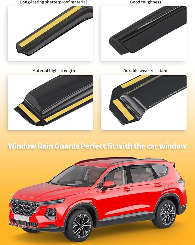 in-Channel Window Rain Guards Fit - Image 8