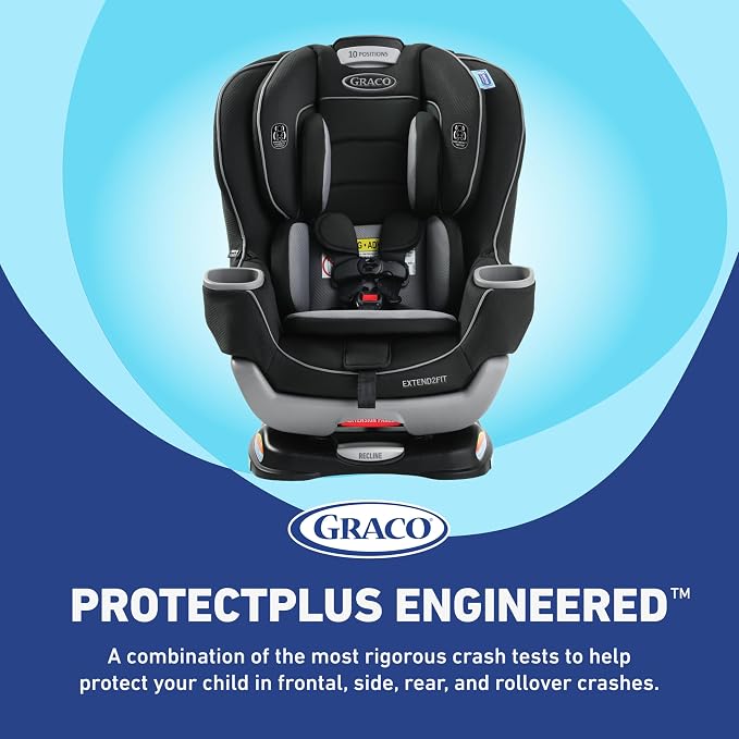 Graco Extend2Fit Convertible Baby Car Seat, Rear and Forward Facing, Adjustable - Image 7