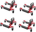 4 Pcs Car Wheel Dolly with Hydraulic Tire Jack, 1500LBS Capacity Trailer Dolly by GarveeTech