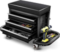 Auto Dynasty 3-Drawer Mechanic Rolling Seat, 350 LBS Capacity Roller Garage by AutoDynasty