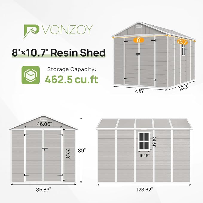 Resin Outdoor Storage Shed - Image 2