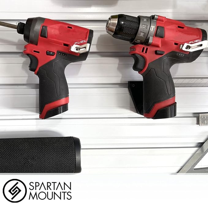 Spartan Mounts Wall Hook for Milwaukee M12 Tools Left - Image 4