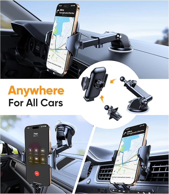 VICSEED Blue Phone Holders for Your Car Cell Phone Mount for Car Dashboard - Image 7