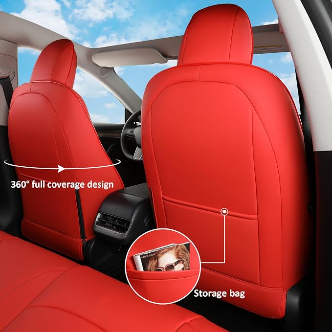 GIANT PANDA Customized Full Set Car Seat Covers - Image 4