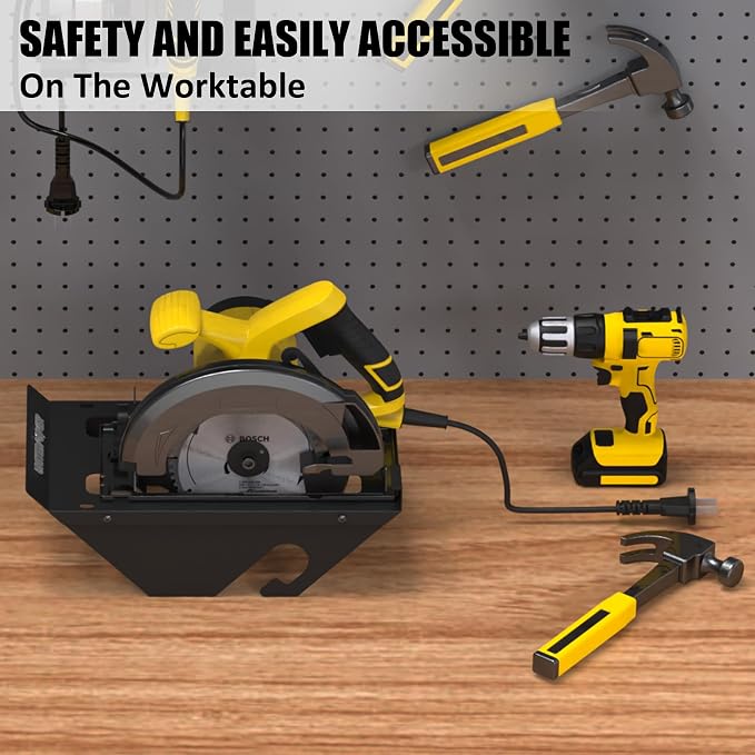 UNITEDPOWER Circular Saw Holder, Wall Mount Storage Rack Organizer - Image 7