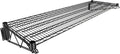 18" x 60" Black Epoxy Wire Wall Mount Shelf by Krollen+Industrial