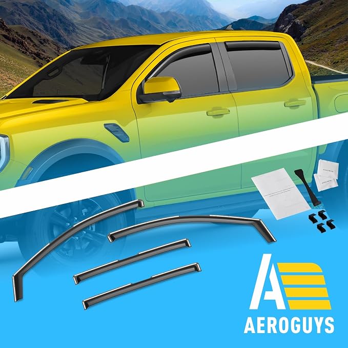 Extra Durable Window Deflectors in-Channel Window Visors Rain Guards Fit - Image 8