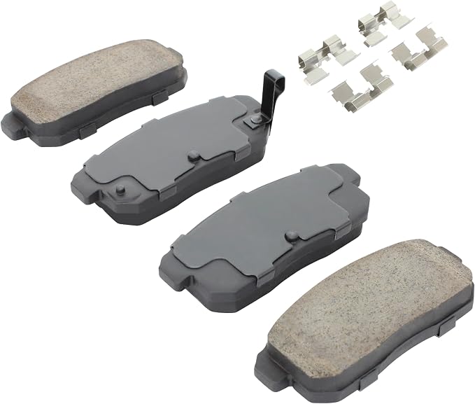 Premium Semi-Metallic Rear Brake Pads Compatible - Image 2