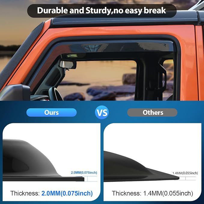 Nilight Window Visor Compatible - Image 4