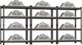 3 Packs 36" W x 16" D x 55" H Adjustable Garage Storage Shelves by BuxWellBang