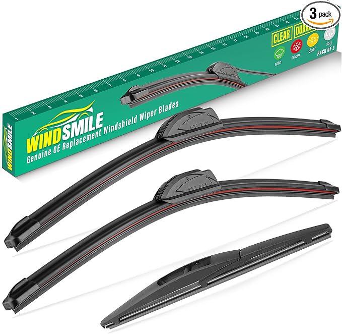 26" 20" 10" Windshield Wiper Blades Replacement by WINDSMILE