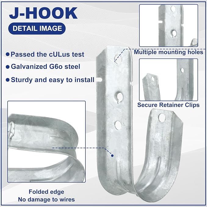 Gisafai 200 Cable Support J Hook, Cable Hooks - Image 3