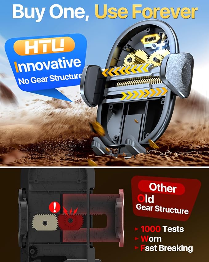 HTU 【Military-Grade Suction】 2025 Cell Phone Holder - Image 7