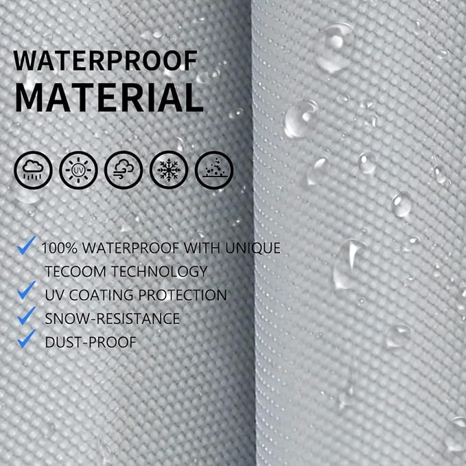 Tecoom Hard Shell Car Cover Waterproof UV-Proof Windproof - Image 5