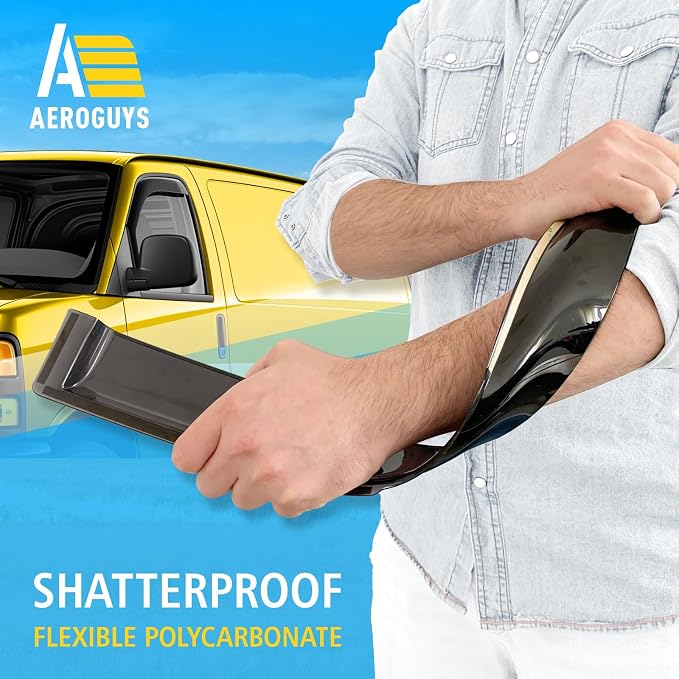 Extra Durable Window Deflectors in-Channel Visors Rain Guards Fit - Image 3