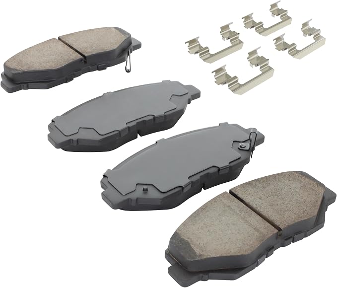 Premium Semi-Metallic Front Brake Pads Compatible - Image 2