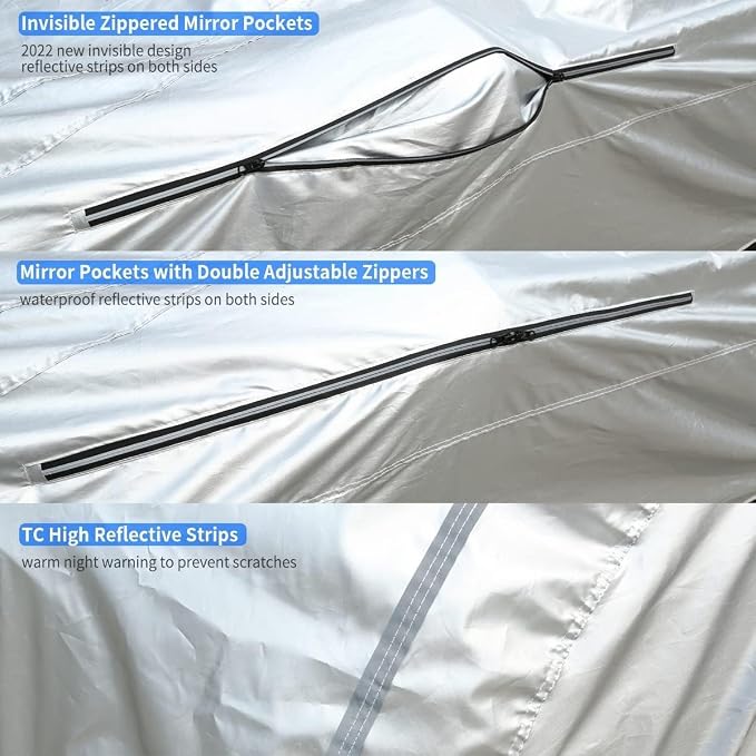 Tecoom Car Cover Fit for Mazda MX-5, Alpine A110, Audi TT Coupe, Toyota GR86 - Image 3