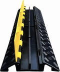 Foldable 2 Channel Rubber Cable Protector, 22000Lbs Load Capacity Wire Hose by Unknown