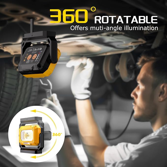 LED Work Light, 1500LM Magnetic Work Light - Image 2